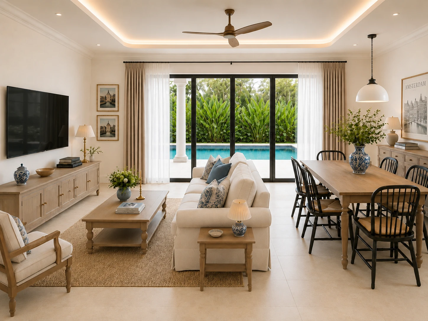 Luxury Villa Living Space in Goa for Sale - Casa Nachinola